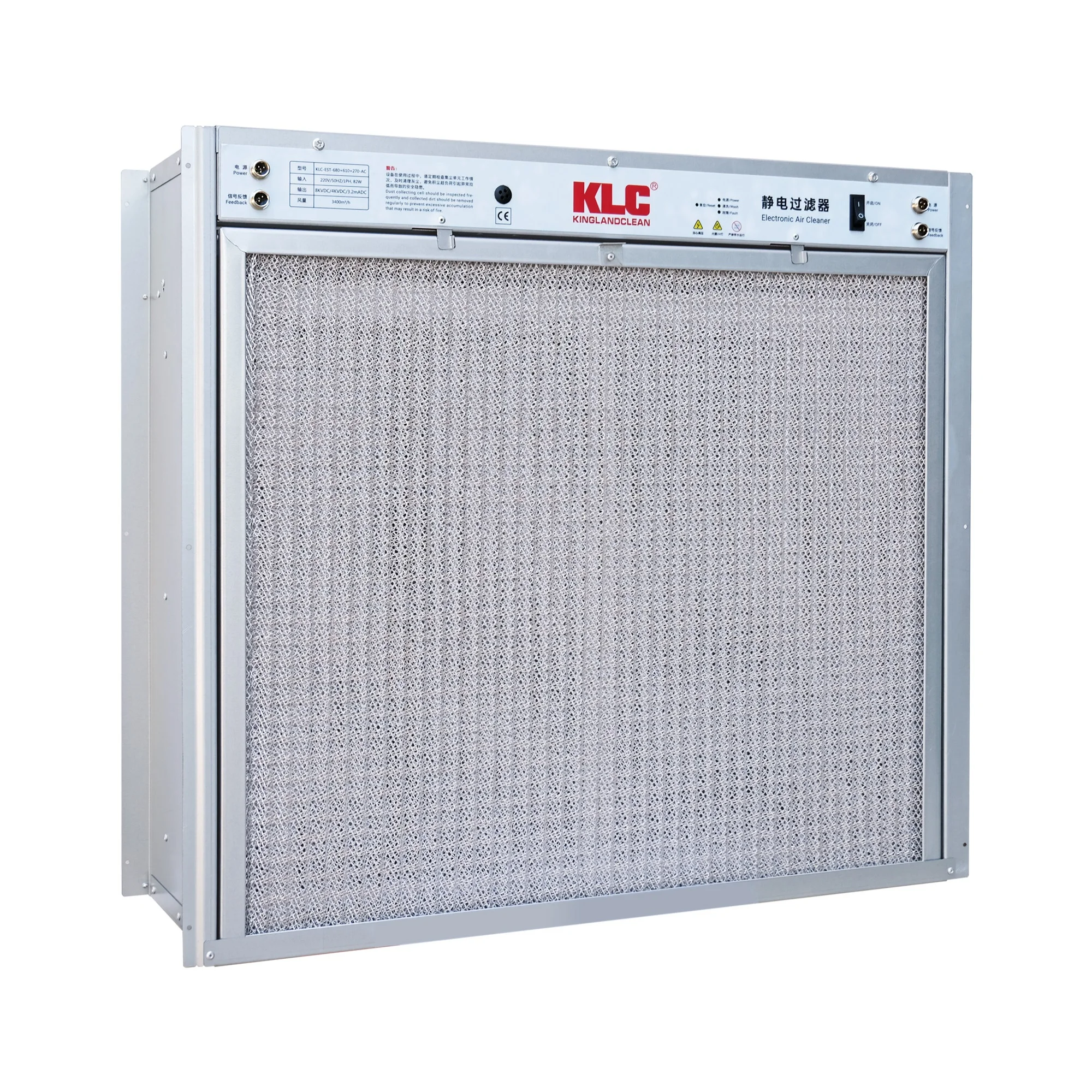 Klc Electrostatic Precipitation Filter Air Cleaner Esp Electrostatic