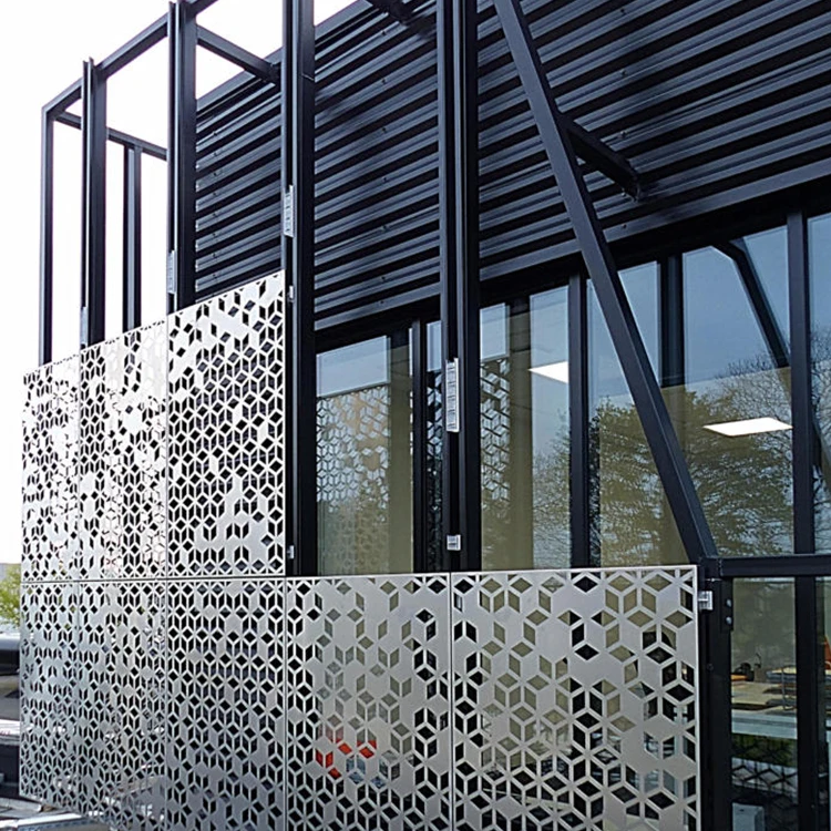 Curtain Wall Cladding Metal Aluminum Perforated Panels Aluminium Facade ...