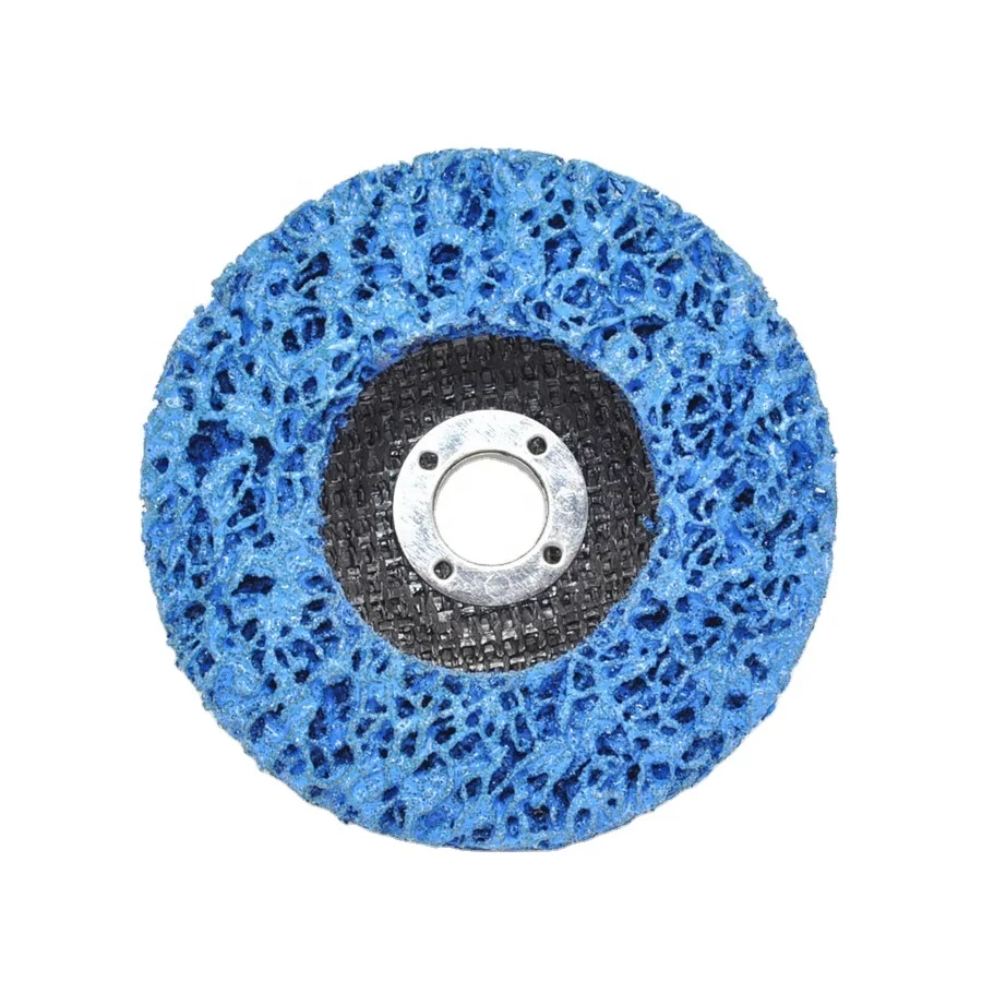 GLORY 100mm fiberglass blue color silicon carbide abrasive strip disc for removing rust