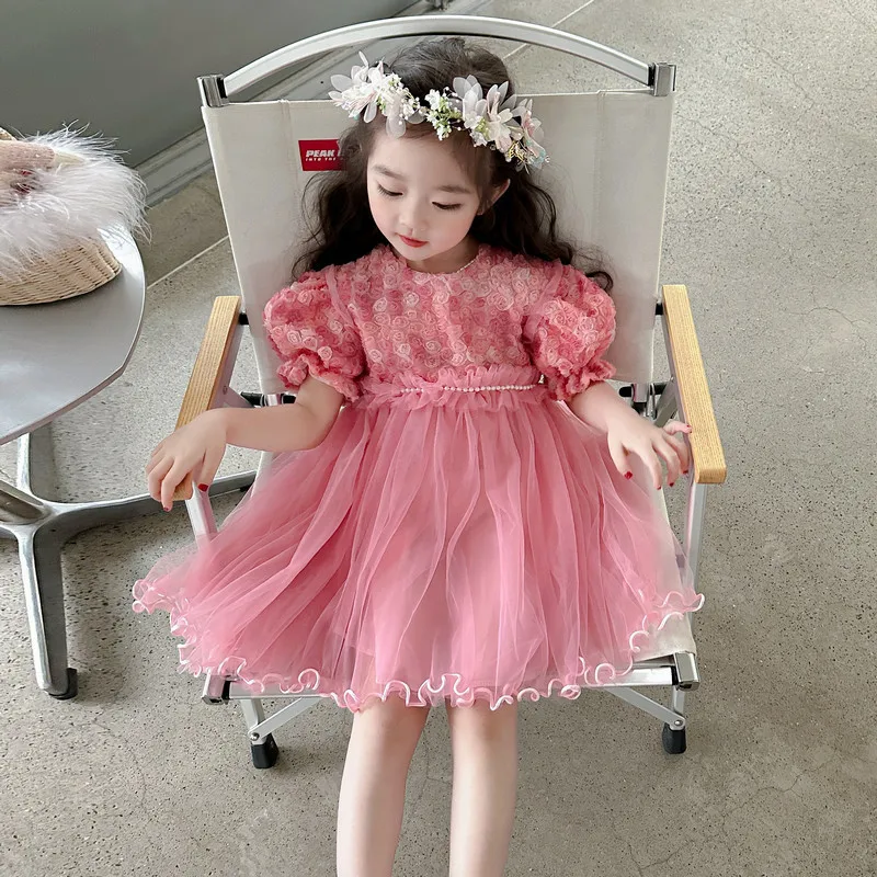 Tulle Skirt Ball Gown Blush Tulle Flower Girl Dress Girl Princess