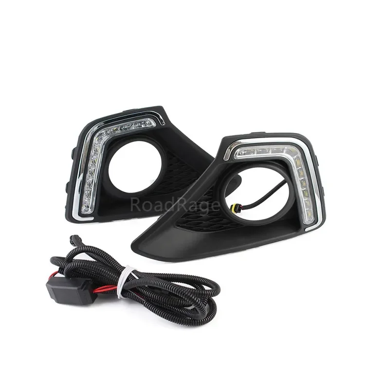 Auto Parts Body Kit Led Daytime Running Fog Lights Lamp Drl For Hyundai Grand I10 Xcent 2013