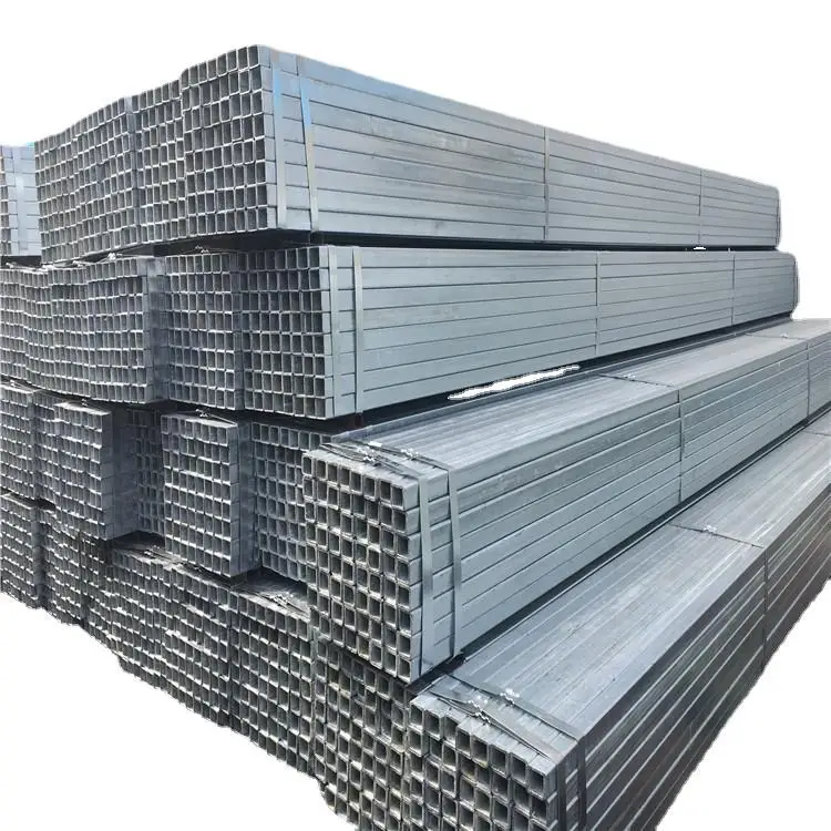 Factory Square Tubing Pipe Iron Rectangular Tube Q195 Q215 Q235 Galvanized Steel Pipe for Building