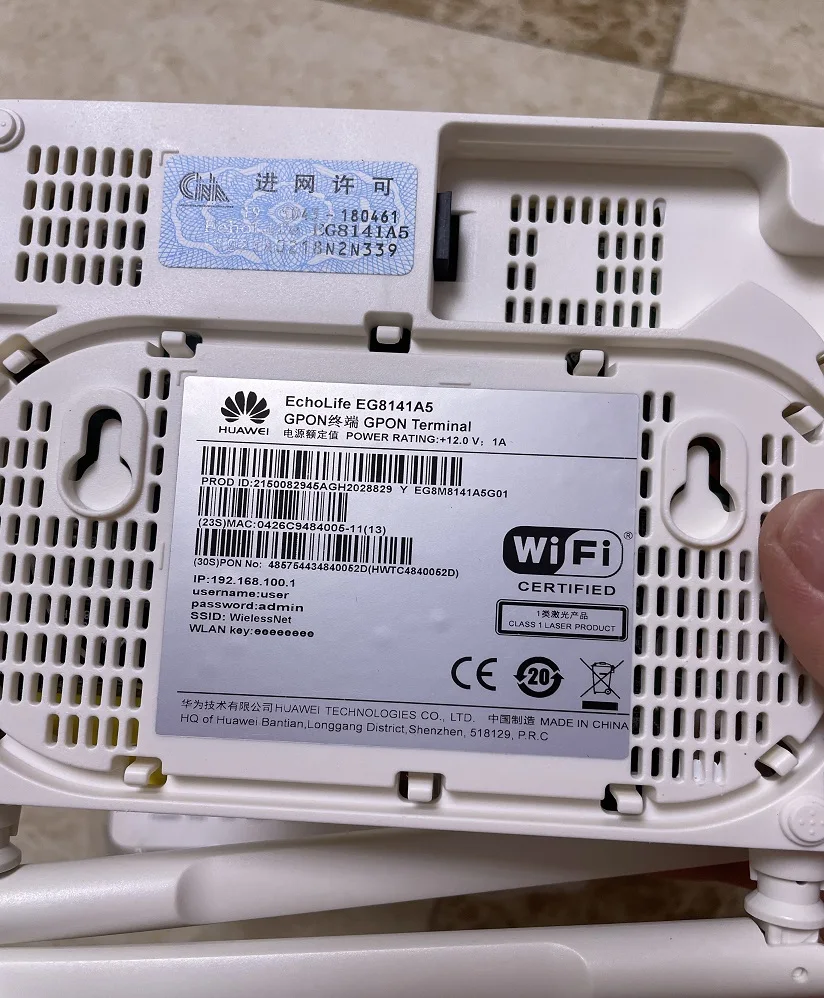 Huawei Epon Onu Eg8141a5 Gpon Onu Ont Ftth Wifi Original Router Modem