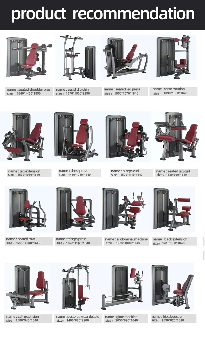 Stack Loaded Machines Adjustable Heavy Duty Stack Loaded Row Cable Exercise Equipment Lat ...
