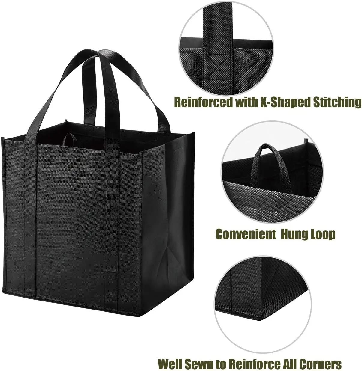 Wholesale Factory Cheap Shopping Bags Reusable Ecological Non-woven ...