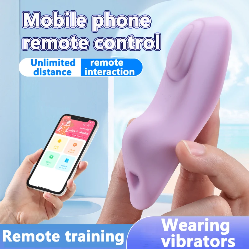 APP Remote Control Silicone Clitoral Vibrator Wearable Panties Vibrator for  Couples Adult Sex Toys for Women Men