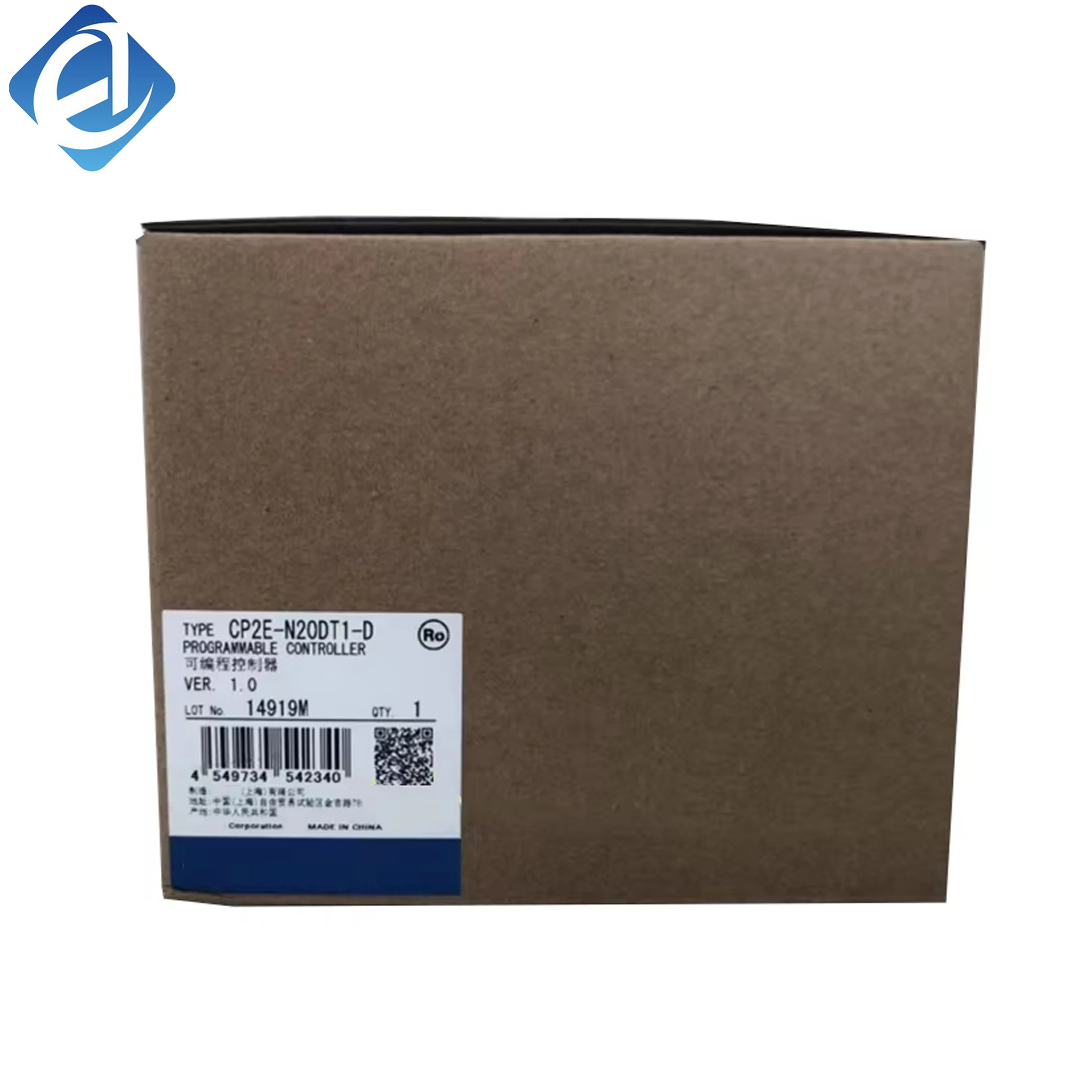 New Original Omron CP2E series compact PLC controller. 20 I/O points, transistor output, DC power supply, high-speed counter and pulse output functions, stable communication performance. Widely applied in small automation devices, simple assembly lines, p