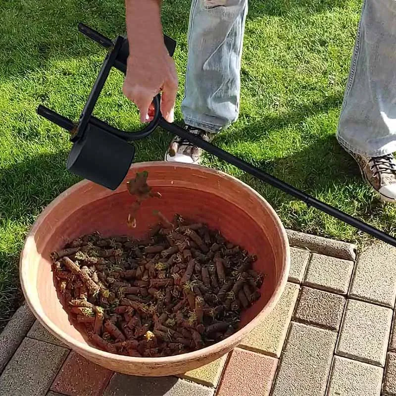 Lawn Core Aerator With Buckets Manual Lawn Aerators Garden Hand Tools