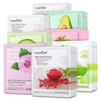 Wholesale Natural Plan  Hydrating Moisturizing Light Line Brightening Whitening Skin Care Anti-Wrinkle Facial Mask Sheet Mask