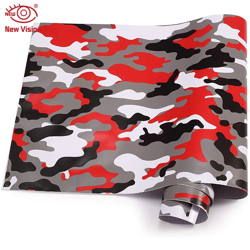 Wholesale Red White Black Camouflage Vinyl Car Wrap Large Camo Film Sheet  With Air Bubble Fre For Truck Urban Decal Sticker From M.Alibaba.Com