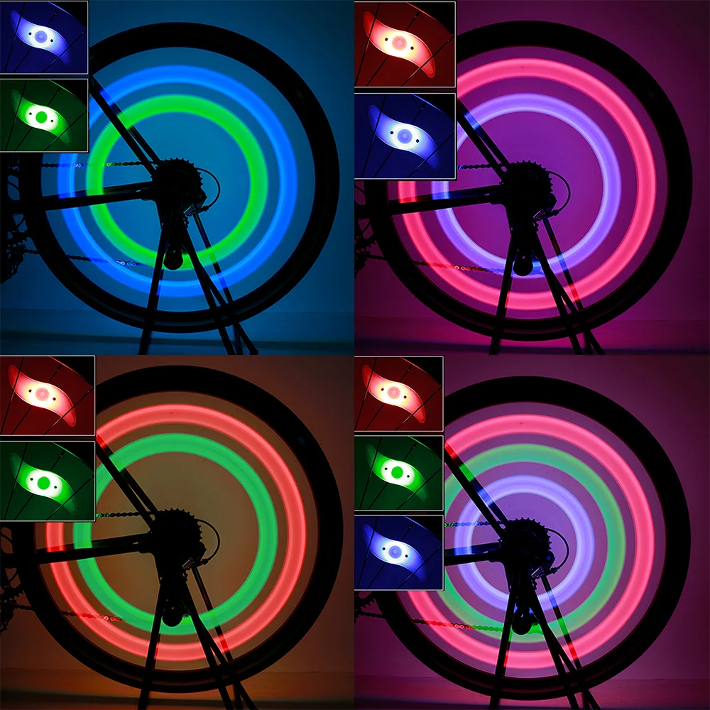 Hot Wheel Bicycle Light Best Selling Colorful Outdoor Camping LED Dry Battery IP65 ROHS Ce