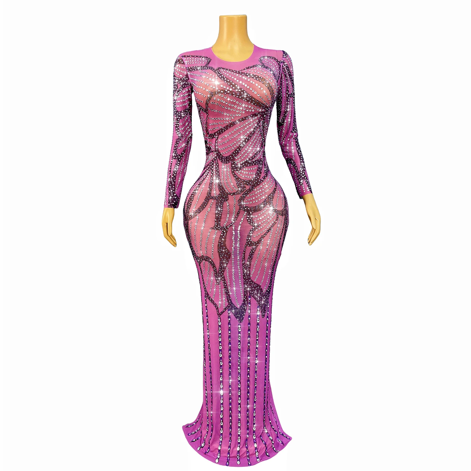 Wholesale New trending products long leeve luxury evening dress women dress for wedding party,1 Piece