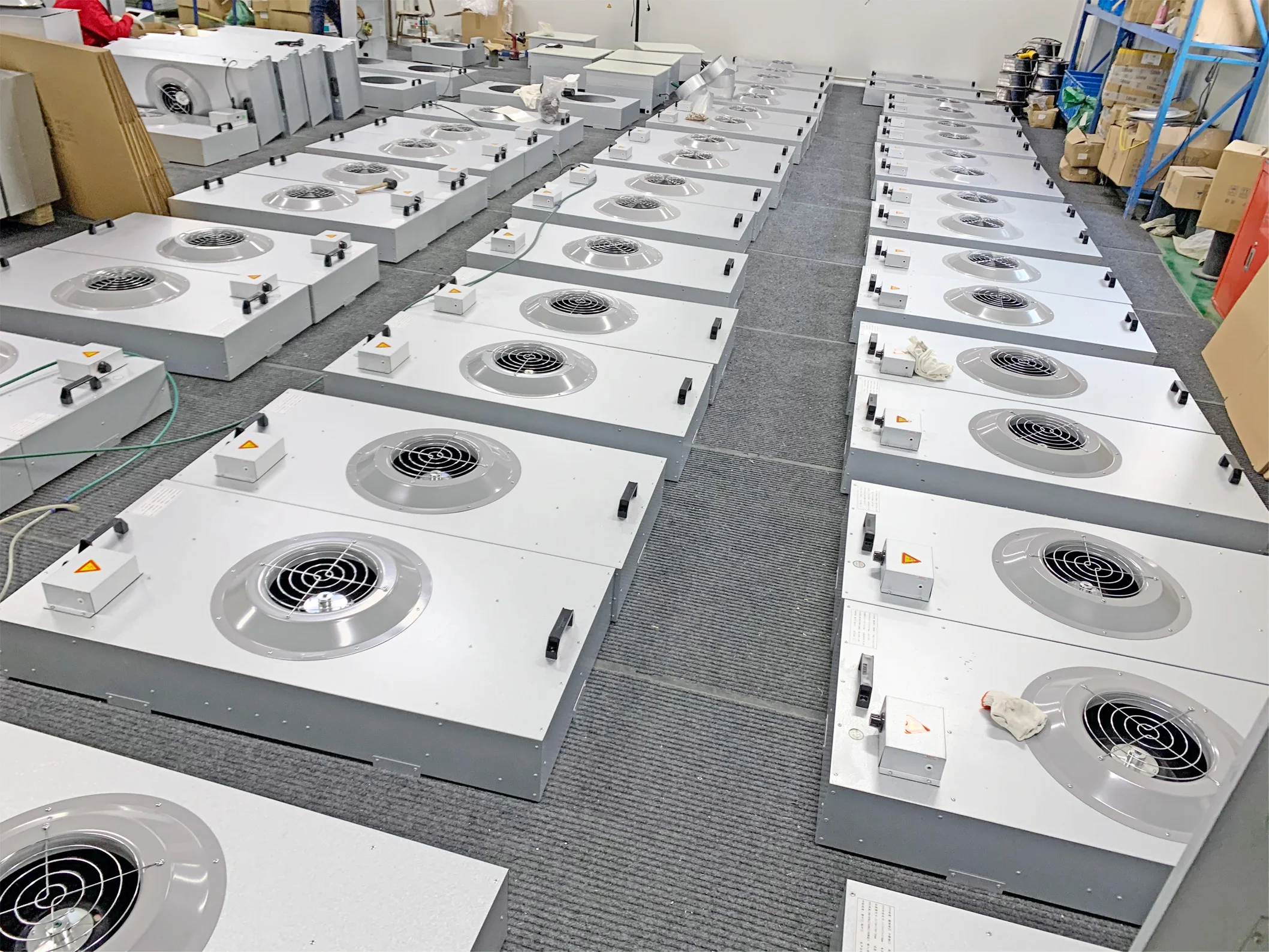 Mushroom Laboratory Hepa Fan Filter Unit 2x4 Ffu With Hepa H14 0.3um