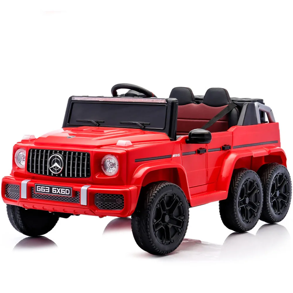 Children Electric Ride-On Car Adult Compatible Multi-Tire Baby Toy Boys Girls Remote Control Double Seater Off-Road Vehicle