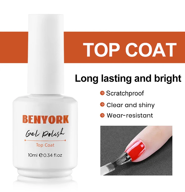 10ml Top Coat For Nail Printing No Yellowing Gel Top Coat No Wipe High