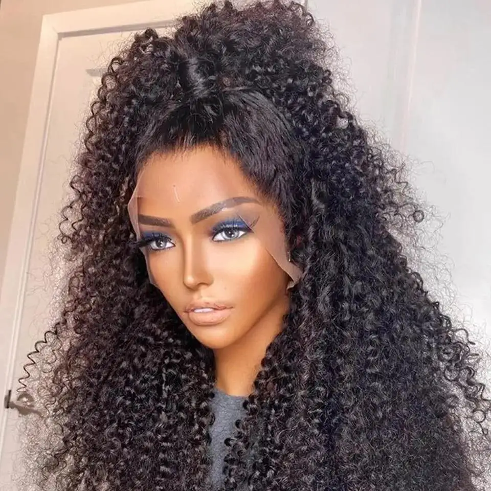 Virgin Brazilian Curly Lace Front Wigs 10-30inch Afro Kinky  display picture 1