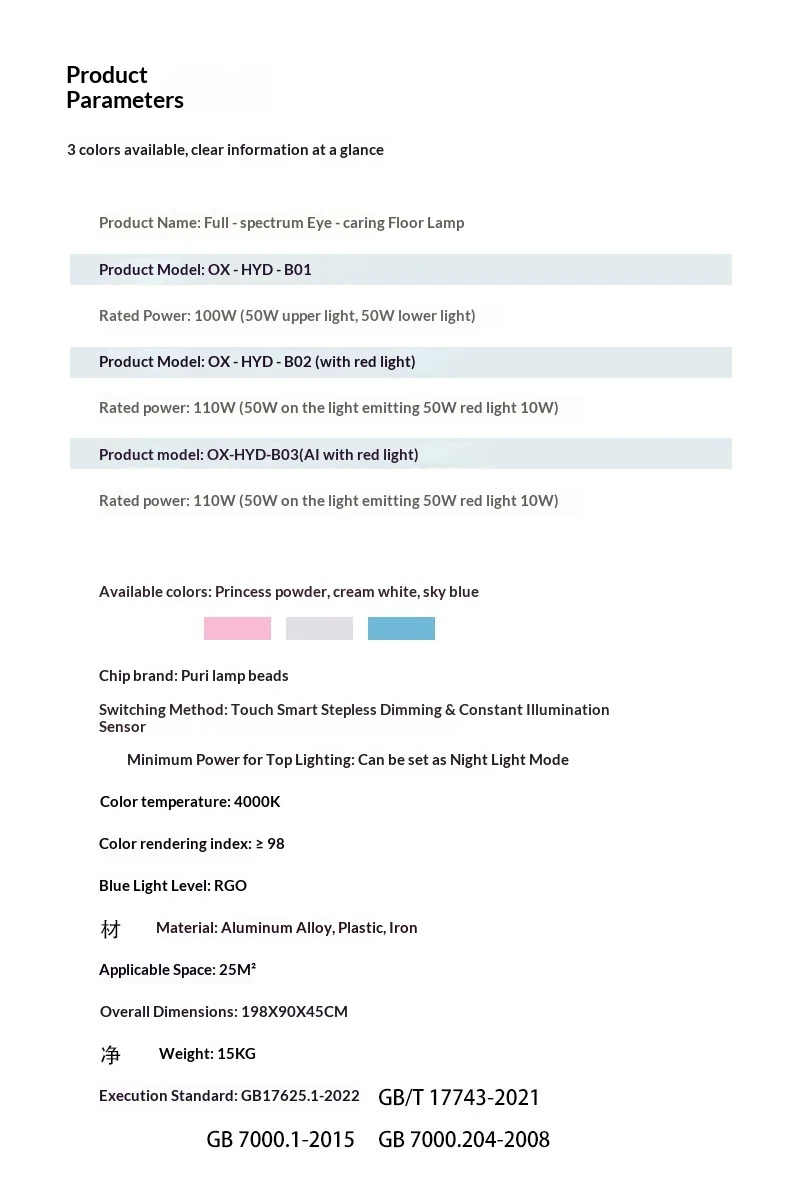 Specifications