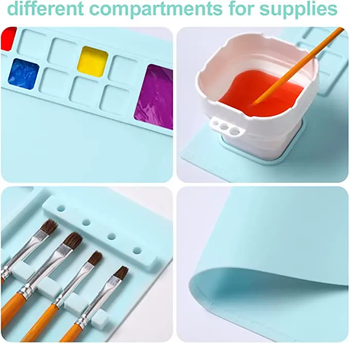 Bhd Custom Silicone Painting Craft Mat Soft Durable Drawing Mat Bpa