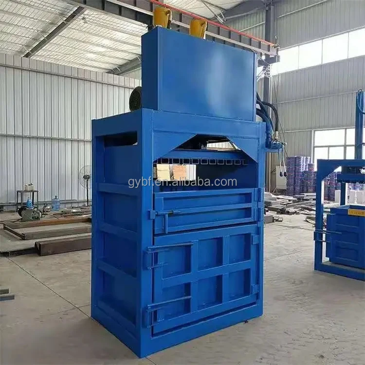Factory Direct Sales High Precision Portable Hay Baler Mini Round Electric Metal Scrap Silage 40T Vertical Hydraulic Baler