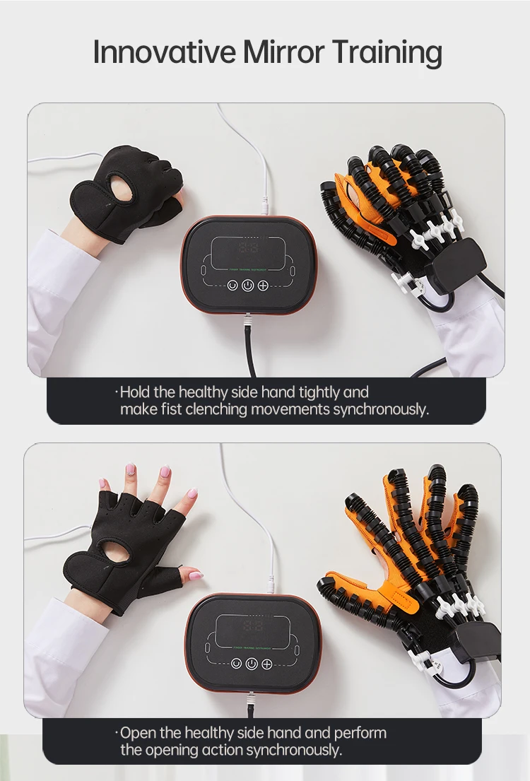 Upgrade Hemiplegia Hand Stroke Recovery Equipment Hand Exercise Therapy Stroke Hand Exerciser Rehabilitation Robot Glove