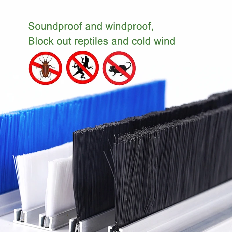 H/F/T/U Type Dust and Fireproof Bottom Tool Cabinet Door with Window Aluminum Alloy Rubber Products Seal Brush Strip