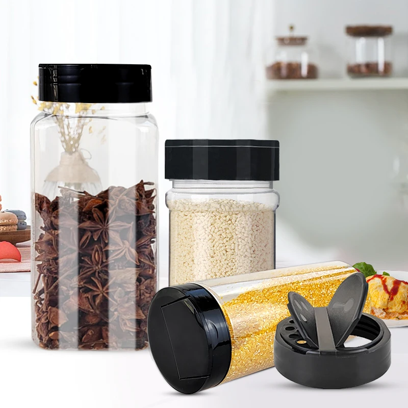 Wholesale Kitchen Plastic Seasoning Spice Jars Bottles