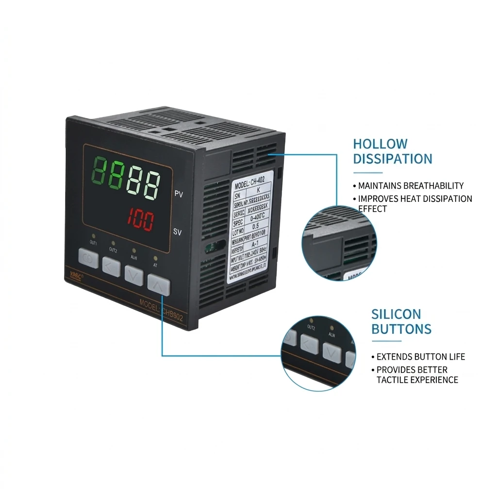 CHB  Smart Temperature Controller  PID Temperature Control Instrument Universal Input Thermocouple Digital Temperature Control