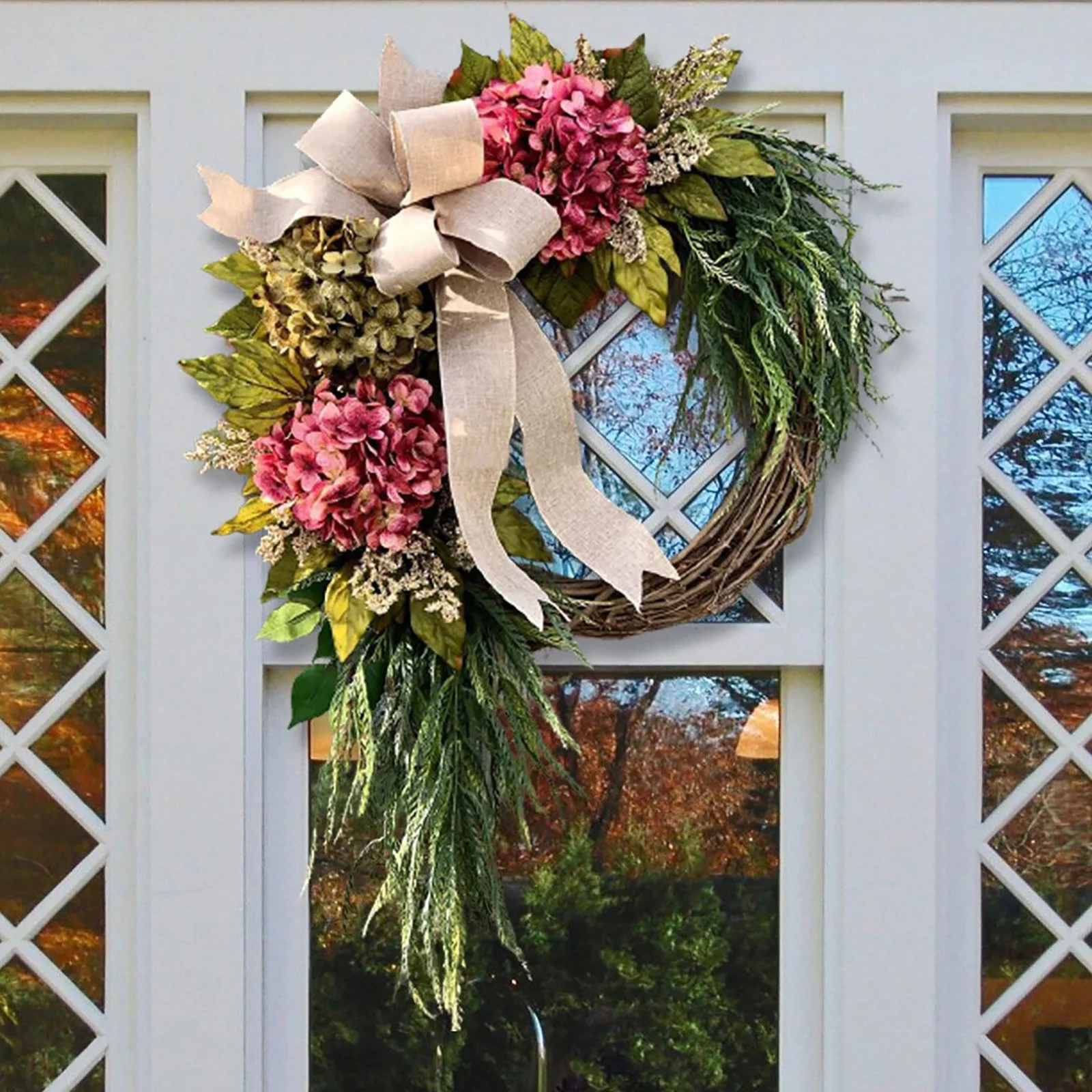 Christmas door wreath rust фото 40