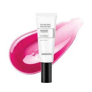 Private Label Gentle Organic Vegan AHA BHA PHA LHA Pore Cleansing Exfoliating Peeling Gel for Facial Skincare