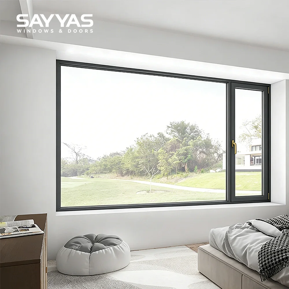 Classic White Fusion Welded Seamless Corner Clean Look UPVC Fixed Window