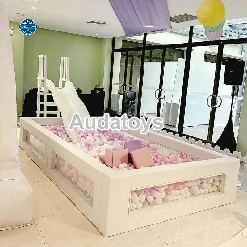 7x7ft Customized Soft Indoor Playground Clear Ball Pit With Clear
