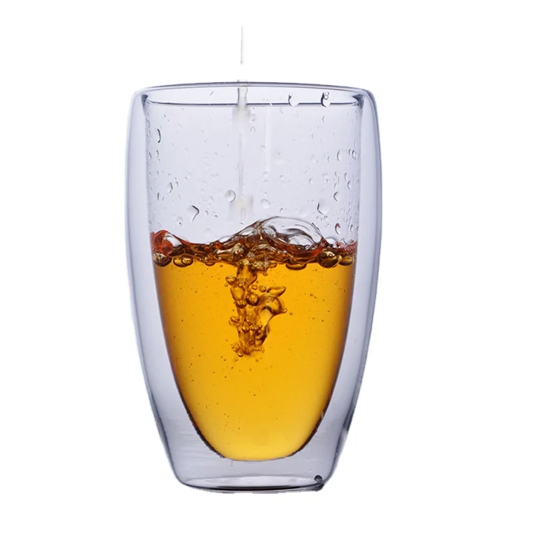 250 мл, оптовая продажа, ручная выдувка, двойные стенки, боросиликатное стекло, чашка для кофе, молока, сока, чая, для дома, отеля, бара, питьевой