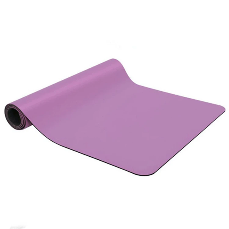 
 Низкий минимальный заказ, цветной логотип, гимнастика, 6 мм, натуральный ПУ Коврик для йоги  