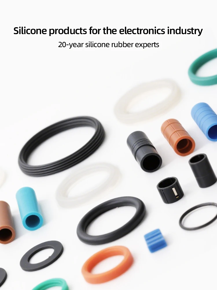 product custom insulation  high temperature resistant silicone rubber components gaskets  seals  for electrical equipment-0