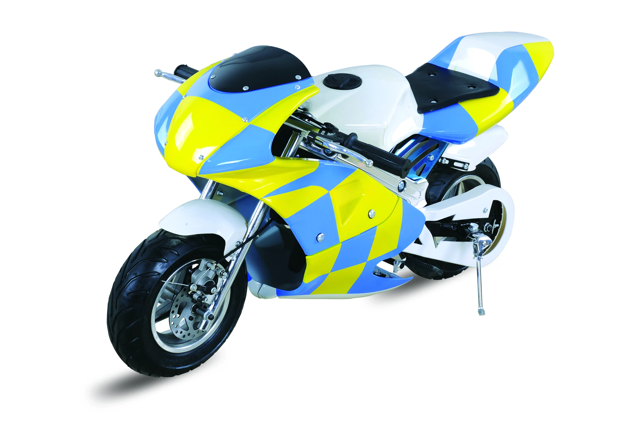 ‪☆ポケバイ LMOOX-R3 青白カラー ポケットバイク CE LMOOX-R3 49cc Mini Pocket Bike - Racing Motorcycle for Kids, 2