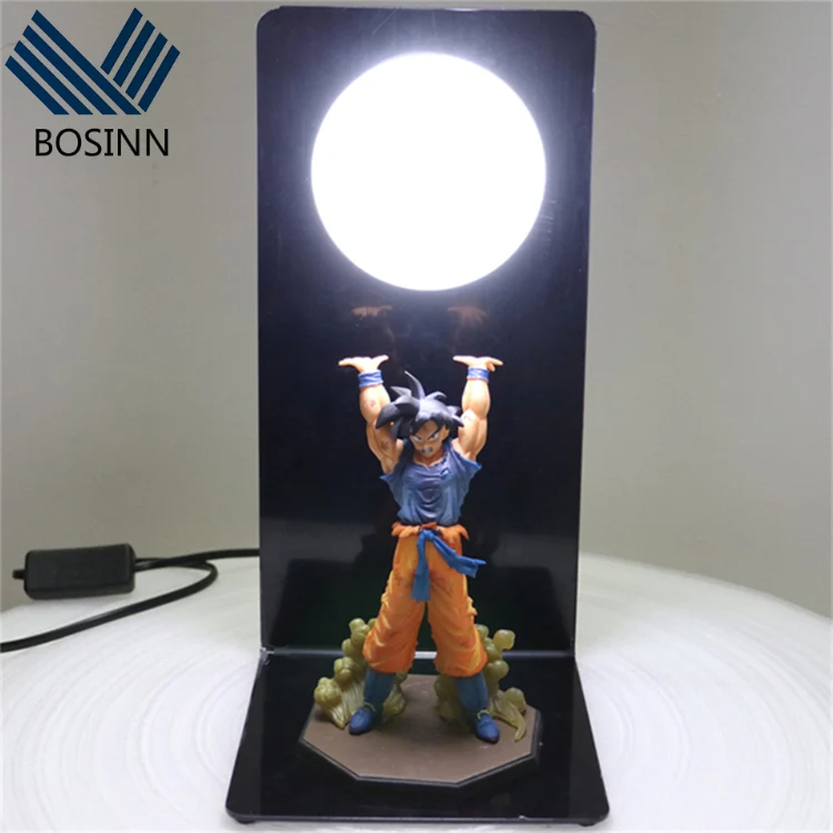 Dragon Ball Lampe Goku Force Bombs Luminaria Desktop Lamp Lumières  décoratives Enfants Led Night Light pour chambre à coucher Nouveau