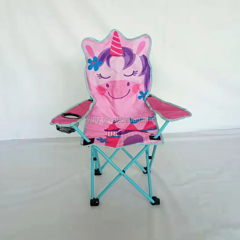 Ygk005kids Outdoor Folding Lawn And Camping Chair With Cup Holder And