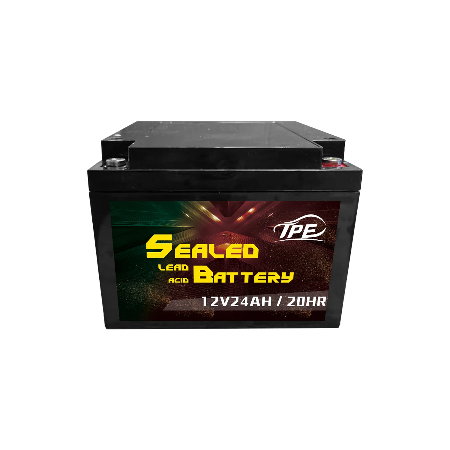 Batería AGM sellada de ácido-plomo de 12V24AH duradera y confiable para electrodomésticos, iluminación y sistema de paneles solares, para monitor y sillas de ruedas