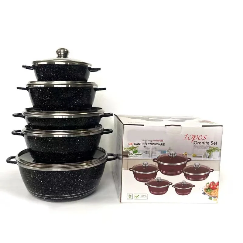 High Quality 10pcs Set Kitchen Cooking Pot Asian Zen Set Kitchen Cookware