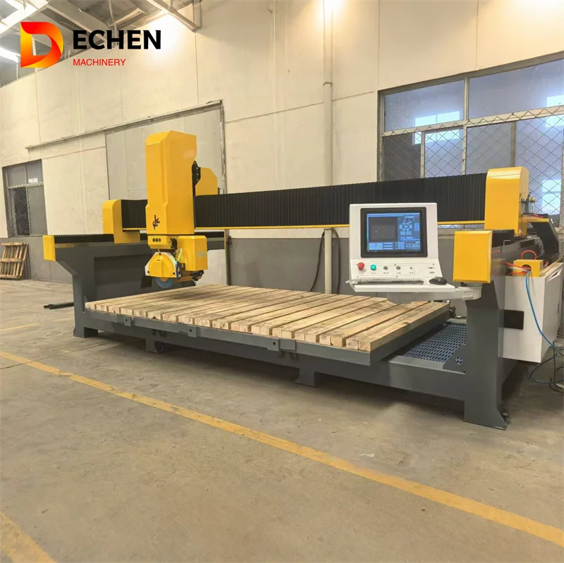 Stone 5 Axis Bridge Saw Machine - Precision Cutting For Stone & Granite