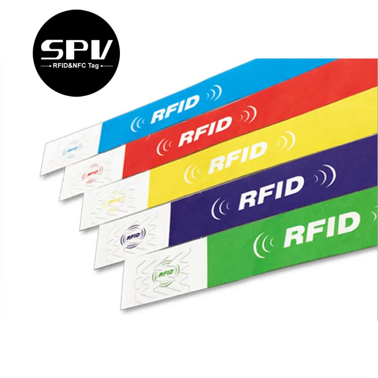 Hospital RFID Disposable Paper Band One Time 13.56MHz Mifare NFC Medical Wristband ID NFC Bracelet