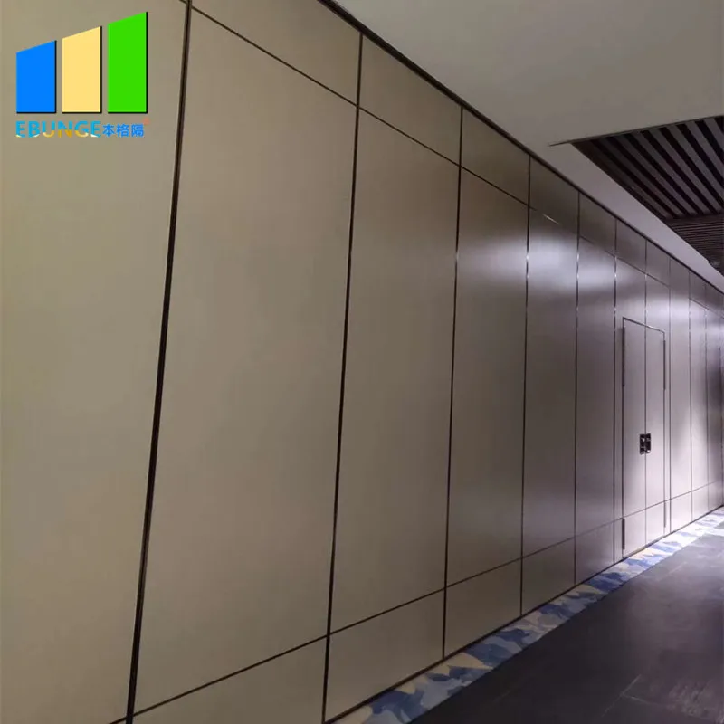 Movable Melamine Office Partition Wall Restaurant Gypsum Board Folding Wall Partitions