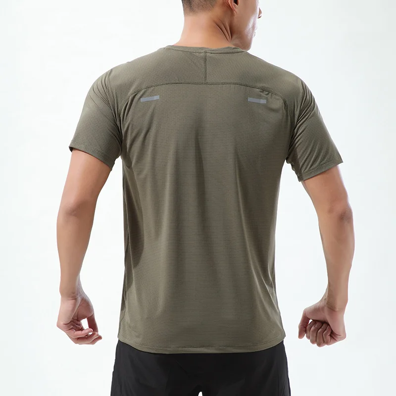 Camiseta de manga corta de entrenamiento para hombre, camisa