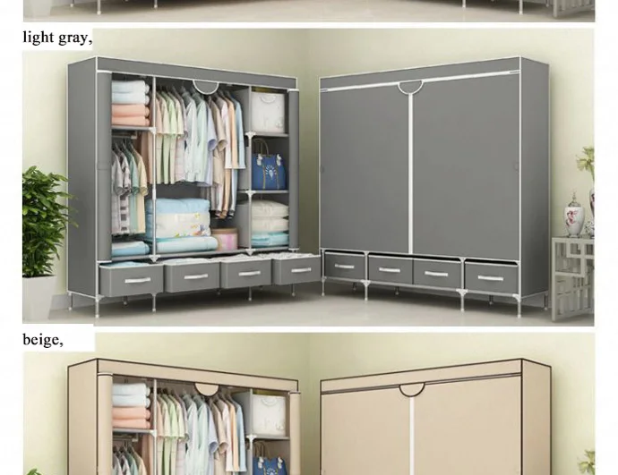 Домашняя полка для хранения, портативная мебель, шкаф для одежды, шкаф с ящиками