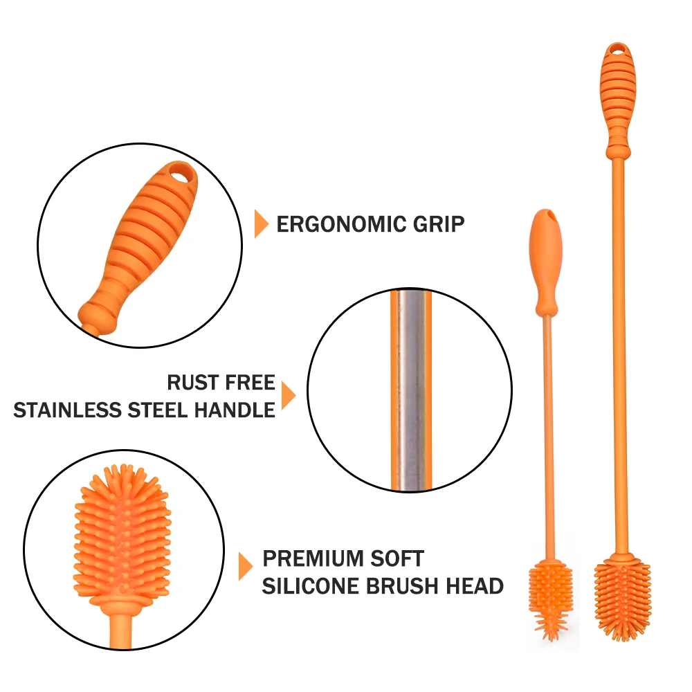 Bottle Brush Cleaner Scrappy Disposal Vent Deluxe Cup Household With