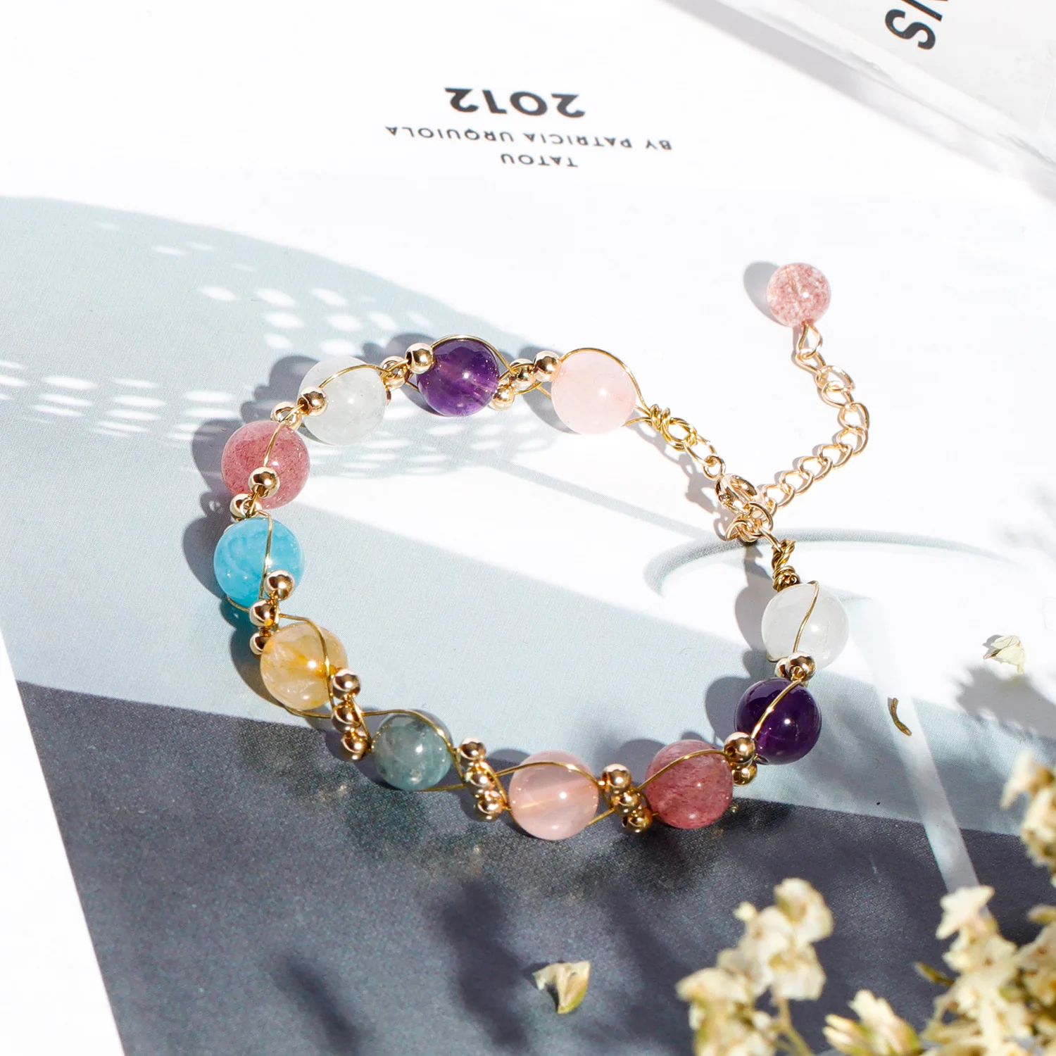 Set 3 Braccialetti Elastici In Pietre Naturali – Perline Da 6mm, Cristalli E Gemme, Per Donna E Uomo