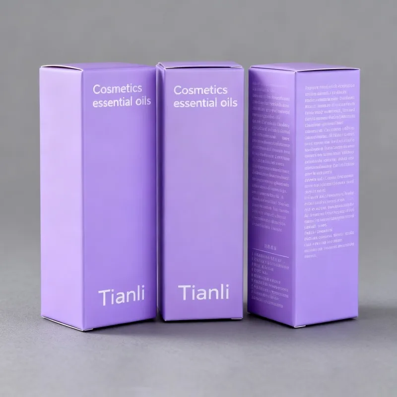 product factory direct matte purple cosmetic paper box digital printing lotion toner handcream paper box low moq ivory board lipbalm box-7