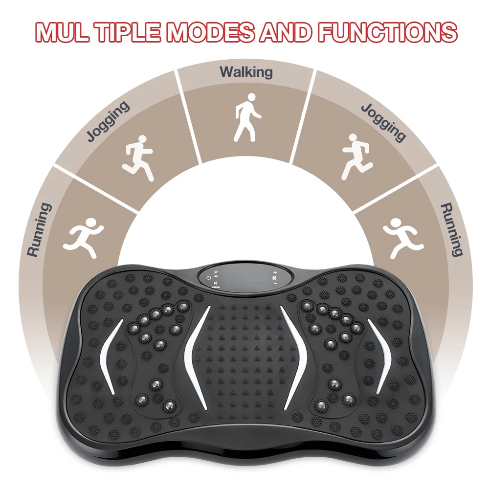 Home Use Vibration Plate Exercise Machine  Classic Style Gym Whole Body  With Handle Machine Body Fitness
