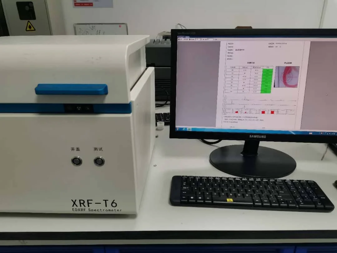 XRF-T6 Bureau XRF Radiologie RoHs métaux lourds analyseur de spectromètre de machine d'essai