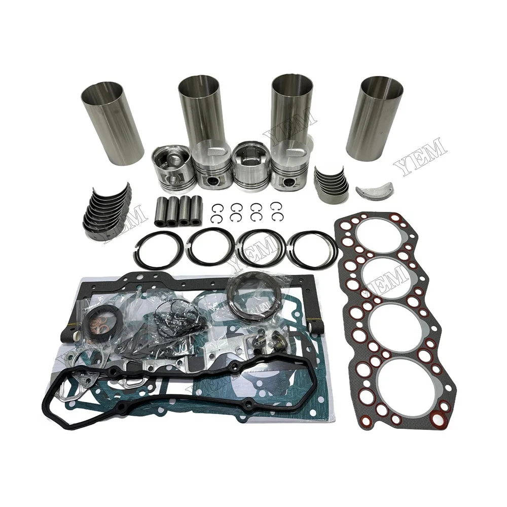 S4E Overhaul Rebuild Kit (No Valve Set) for Mitsubishi S4E S4E2 Engine FD20 FD23 FD25 Forklift 34417-04100 34417-04101